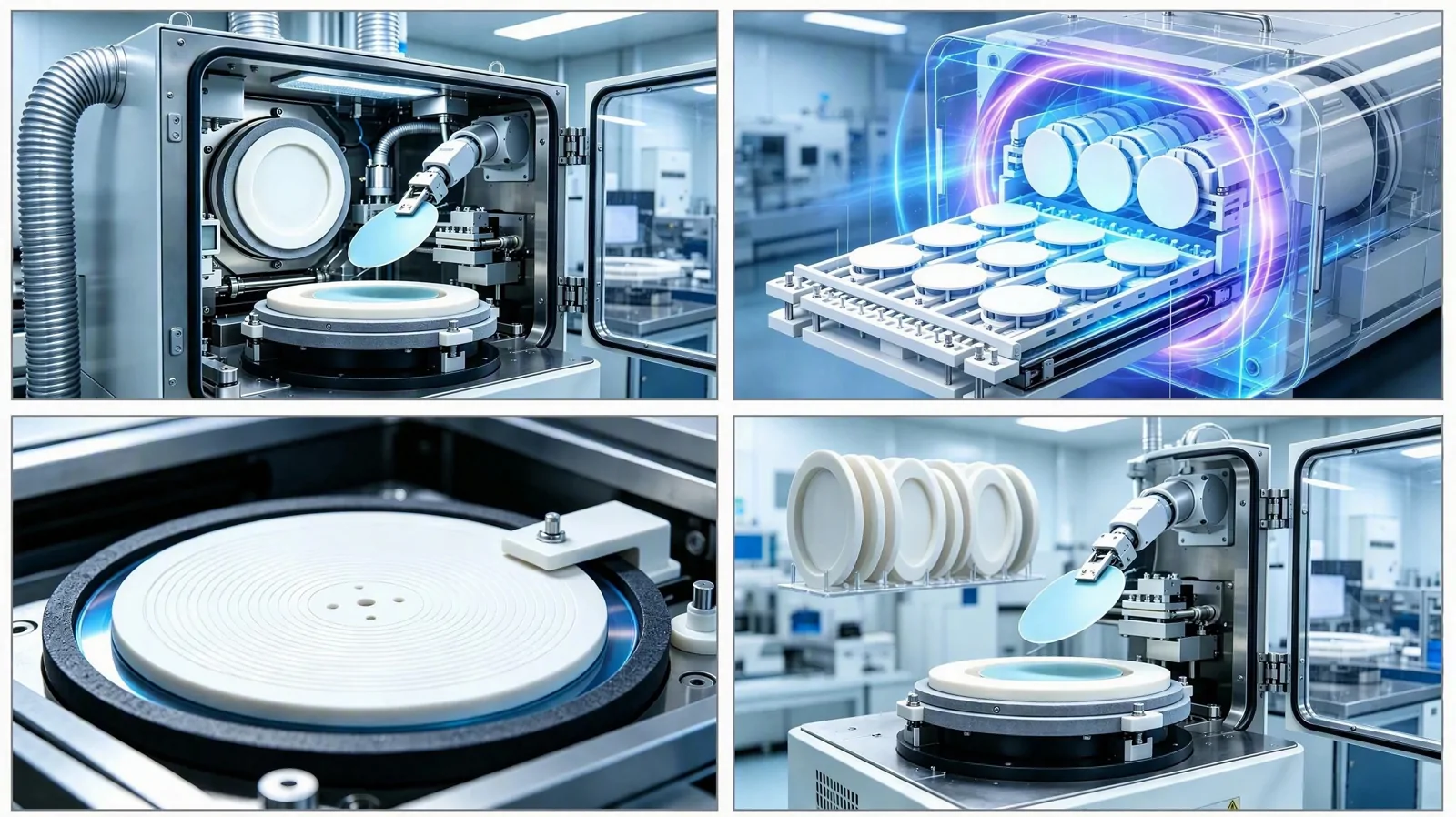 Ceramic components for semiconductor equipment